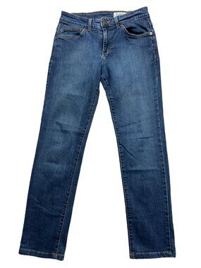 Aviator Mens Stretch Slim-Fit Jeans 30 Made In USA Dark Wash Broken Zipper